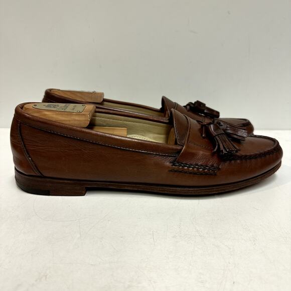 VERY GOOD Rancourt & Co. x Cole Haan Pinch Tassel Loafer Made in USA 11 Narrow C - Picture 3 of 12